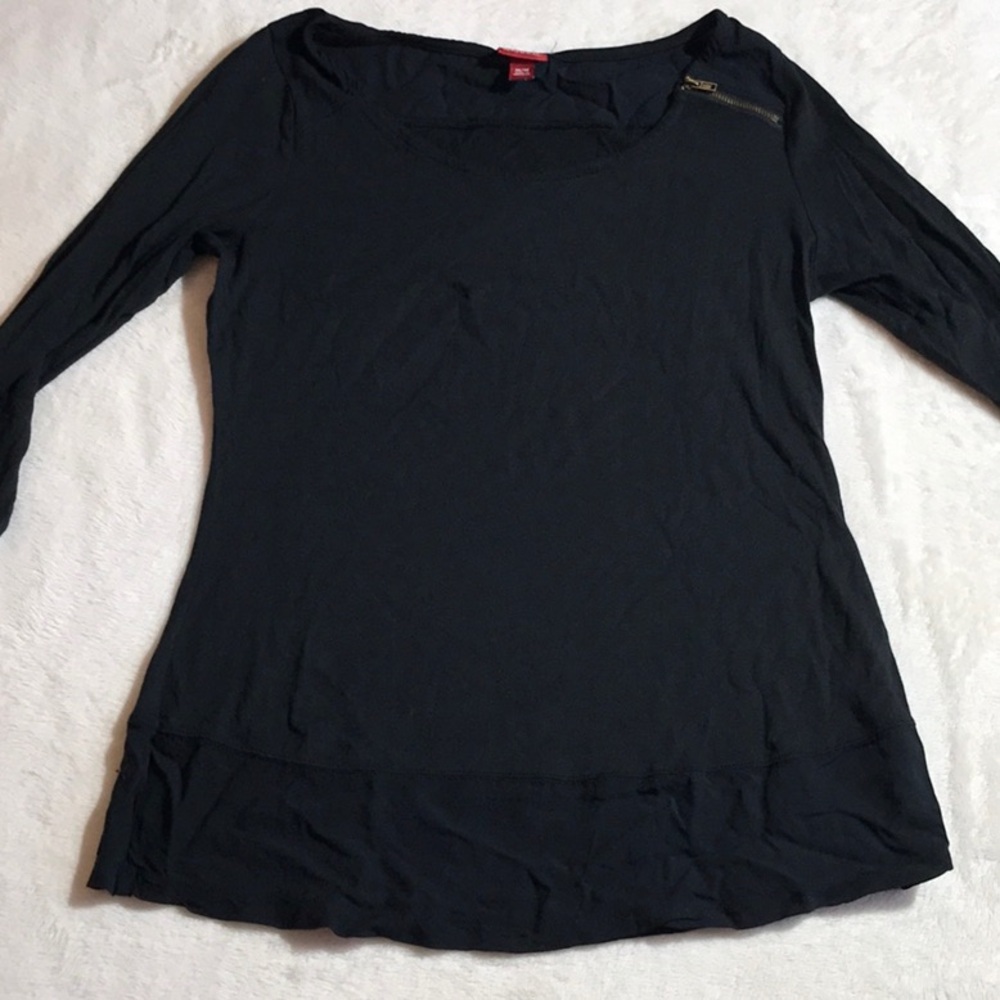 Merona 3/4 Sleeve w/Zipper - Picture 2 of 9